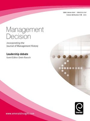 cover image of Management Decision, Volume 43, Issue 7 & 8